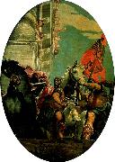 Paolo  Veronese triumph of mordechai oil painting artist